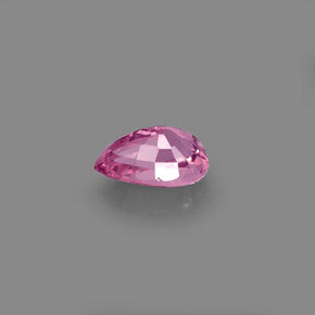Espinela rosa natural de 0,81 ct, en forma de pera, VVS