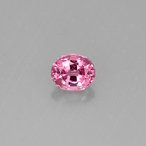 Espinela rosa natural de 0,58 ct, corte óvalo, VVS-VS