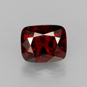 Espinela rojo natural de 1,06 ct, corte cojín, VVS