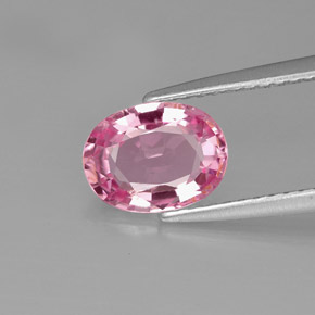 Espinela rosa natural de 1,48 ct, corte óvalo, VS