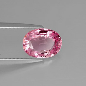 Espinela rosa natural de 1,48 ct, corte óvalo, VS