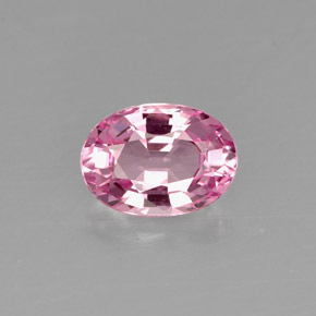 Espinela rosa natural de 1,00 ct, corte óvalo, VVS