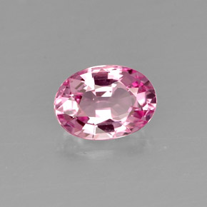 Espinela rosa natural de 1,00 ct, corte óvalo, VVS