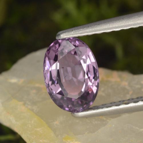 Espinela violeta natural de 1,05 ct, corte óvalo, VS