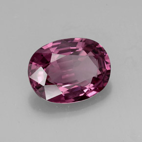 Espinela violeta natural de 1,98 ct, corte óvalo, VS