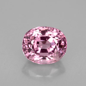 Espinela rosa natural de 2,24 ct, corte óvalo, VVS
