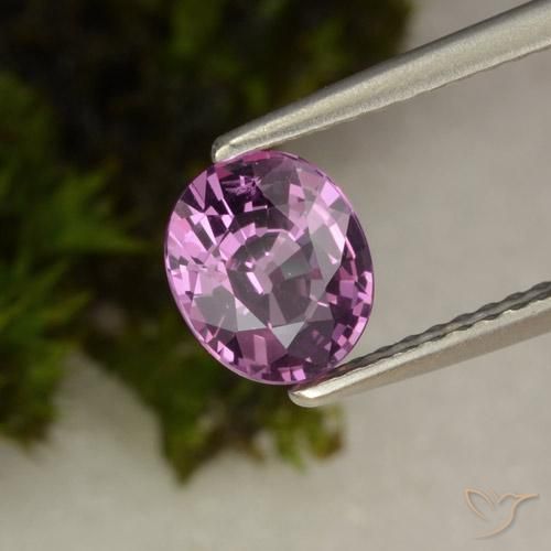 Espinela Púrpura rosado natural de 1.09 ct, Ovalada, VVS-VS