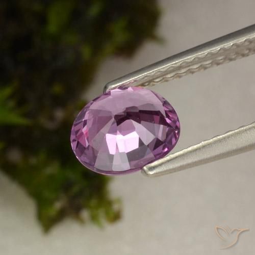 Espinela Púrpura rosado natural de 1.09 ct, Ovalada, VVS-VS