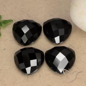 Gemas de Espinela Negro natural de 17.01 ct, Trillón, Opaco