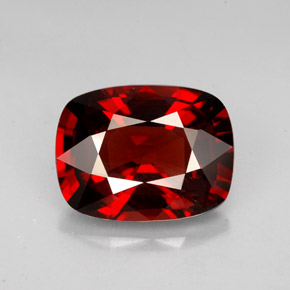 Espinela rojo natural de 4,44 ct, corte cojín, VVS-VS