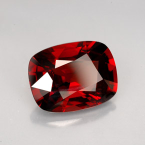 Espinela rojo natural de 4,44 ct, corte cojín, VVS-VS