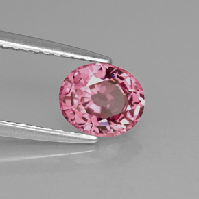 Espinela rosa natural de 1,24 ct, corte óvalo, VVS-VS