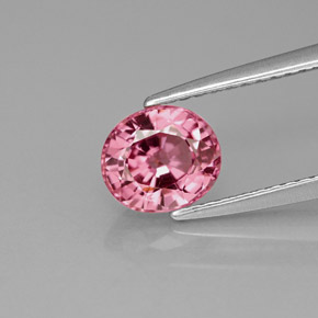 Espinela rosa natural de 1,33 ct, corte óvalo, VVS-VS