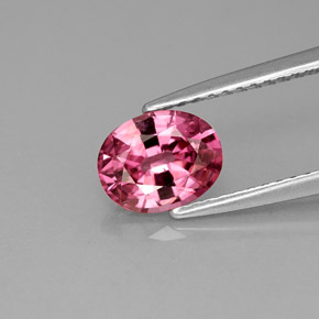 Espinela rosa natural de 1,19 ct, corte óvalo, VVS-VS