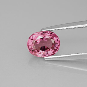 Espinela rosa natural de 1,20 ct, corte óvalo, VVS-VS