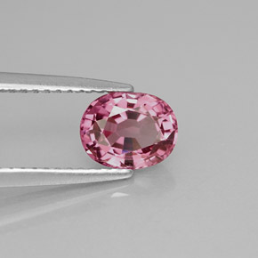 Espinela rosa natural de 1,20 ct, corte óvalo, VVS-VS