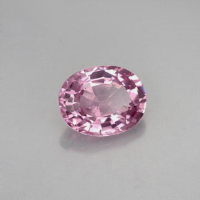 Espinela rosa natural de 1,50 ct, corte óvalo, VVS-VS