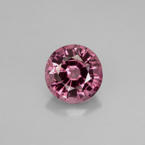 Espinela violeta natural de 1,31 ct, corte redondo, VVS