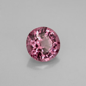 Espinela violeta natural de 1,31 ct, corte redondo, VVS