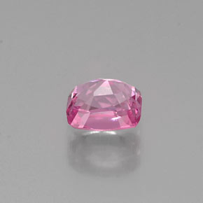 Espinela rosa natural de 0,60 ct, corte cojín, VS