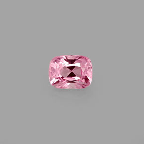 Espinela rosa natural de 0,54 ct, corte cojín, VS