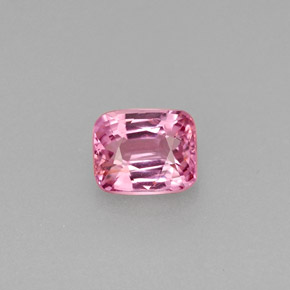 Espinela rosa natural de 0,61 ct, corte cojín, VS