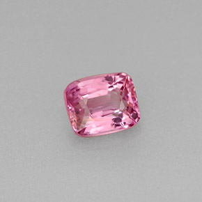 Espinela rosa natural de 0,61 ct, corte cojín, VS