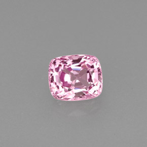 Espinela rosa natural de 0,67 ct, corte cojín, VS