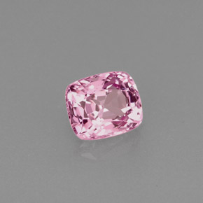 Espinela rosa natural de 0,67 ct, corte cojín, VS
