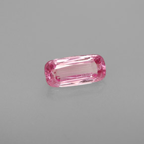 Espinela rosa natural de 0,80 ct, corte cojín, VS