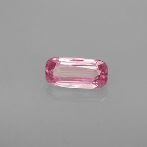 Espinela rosa natural de 0,80 ct, corte cojín, VS
