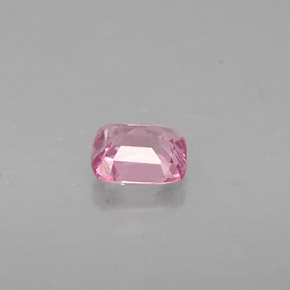Espinela rosa natural de 0,42 ct, corte cojín, VS