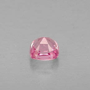 Espinela rosa natural de 0,58 ct, corte cojín, VVS-VS