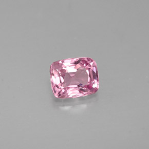 Espinela rosa natural de 0,45 ct, corte cojín, VVS-VS