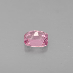 Espinela rosa natural de 0,45 ct, corte cojín, VVS-VS