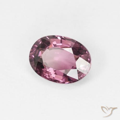 Espinela Púrpura rojizo natural de 1.02 ct, Ovalada, VS