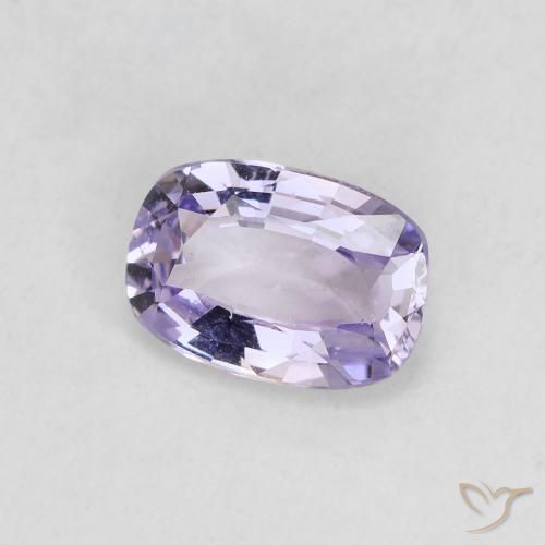 Espinela violeta natural de 0,83 ct, corte cojín, VS