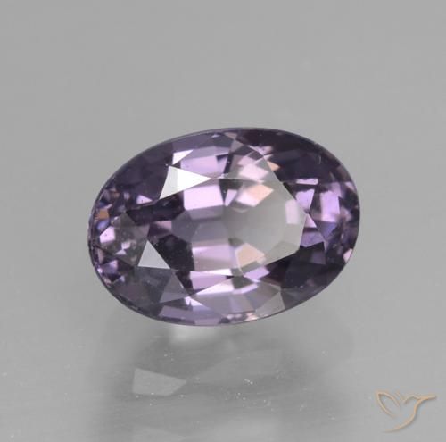 Espinela Medium Grape Violet natural de 1.16 ct, Ovalada, VS