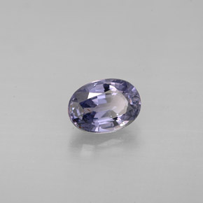 Espinela azul natural de 1,06 ct, corte óvalo, VS