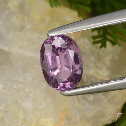 Espinela Malva púrpura oscuro natural de 1.05 ct, Ovalada, VS-SI