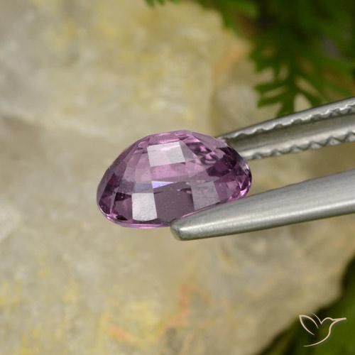 Espinela Malva púrpura oscuro natural de 1.05 ct, Ovalada, VS-SI