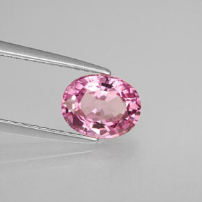Espinela rosa natural de 1,51 ct, corte óvalo, VS