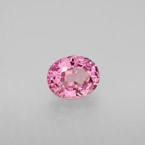 Espinela rosa natural de 1,48 ct, corte óvalo, VVS-VS
