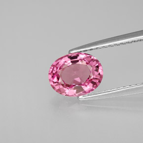 Espinela rosa natural de 1,37 ct, corte óvalo, VS