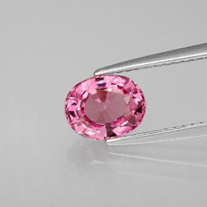 Espinela rosa natural de 1,50 ct, corte óvalo, VVS-VS