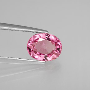 Espinela rosa natural de 1,50 ct, corte óvalo, VVS-VS