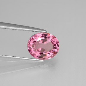 Espinela rosa natural de 1,44 ct, corte óvalo, VVS-VS