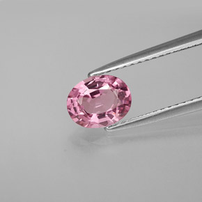 Espinela rosa natural de 1,08 ct, corte óvalo, VVS-VS