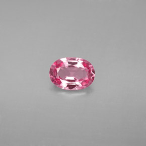 Espinela rosa natural de 0,80 ct, corte óvalo, VVS-VS