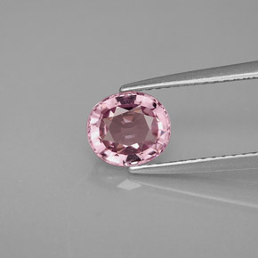 Espinela rosa natural de 1,46 ct, corte óvalo, VVS-VS